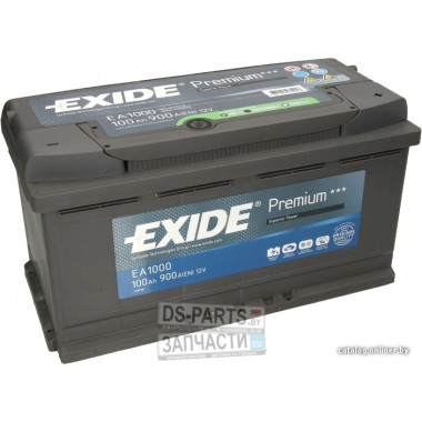 Exide EA1000 Premium 100ah 900А (R+) 353x175x190мм