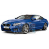 Модель BMW M6 Coup (F13M) San Marino Blue, Scale 1:18