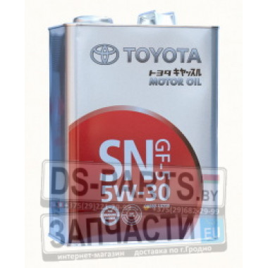 TOYOTA ENGINE OIL 5W-30, 4л