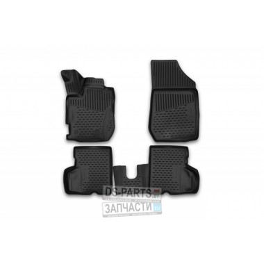 КОВРИКИ 3D В САЛОН RENAULT KAPTUR, 04/2016->, 4 ШТ. (ПОЛИУРЕТАН)