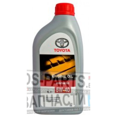 TOYOTA ENGINE OIL 5W-40, 1 л.