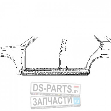 ПОРОГ КУЗОВА прав OPEL: ASCONA 84-88 4дв
