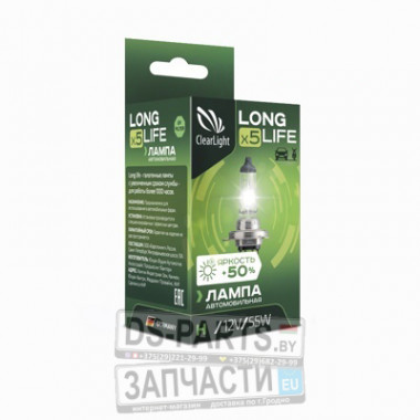 Лампа H4 (ClearLight) 12V-60/55W LongLife 