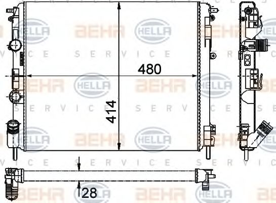 BEHR HELLA SERVICE 8MK 376 719-671