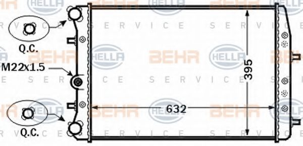 BEHR HELLA SERVICE 8MK 376 772-521