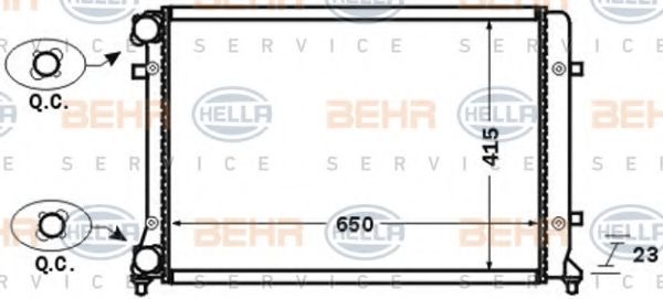 BEHR HELLA SERVICE 8MK 376 774-011
