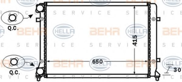 BEHR HELLA SERVICE 8MK 376 774-021