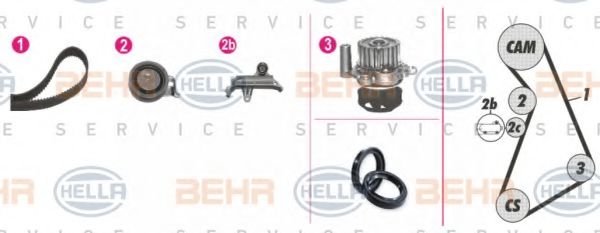 BEHR HELLA SERVICE 8MP 376 809-811