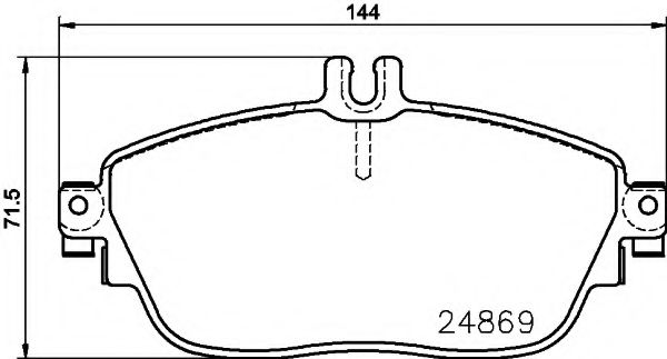 Комплект тормозных колодок, дисковый тормоз PAGID T2149