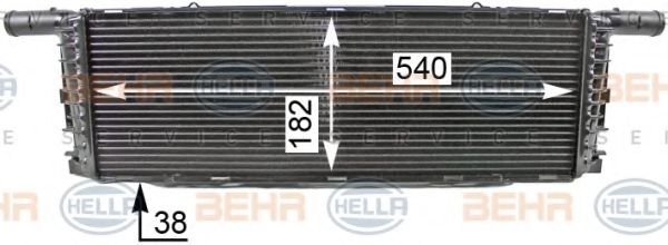 Радиатор, охлаждение двигателя HELLA 8MK 376 701-661