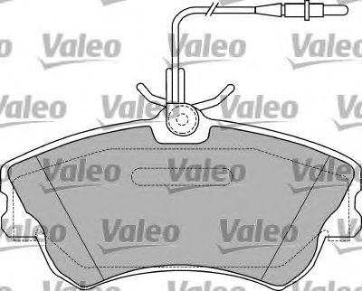 Комплект тормозных колодок, дисковый тормоз VALEO 540803