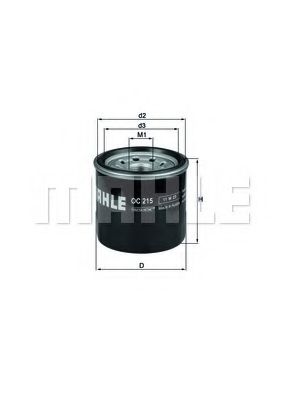 MAHLE ORIGINAL OC 215