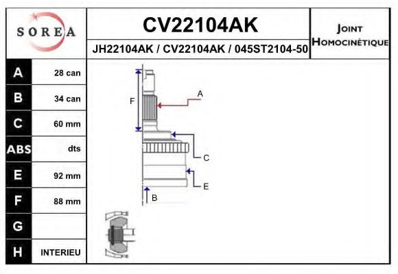 EAI CV22104AK
