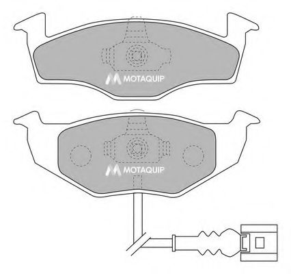 Комплект тормозных колодок, дисковый тормоз MOTAQUIP LVXL1124
