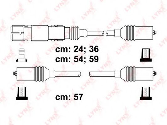 Комплект проводов зажигания LYNXauto SPC8003