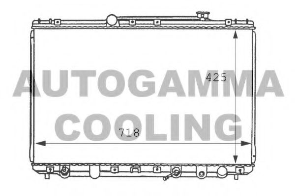 Радиатор, охлаждение двигателя AUTOGAMMA 100992