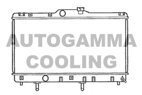 Радиатор, охлаждение двигателя AUTOGAMMA 101272