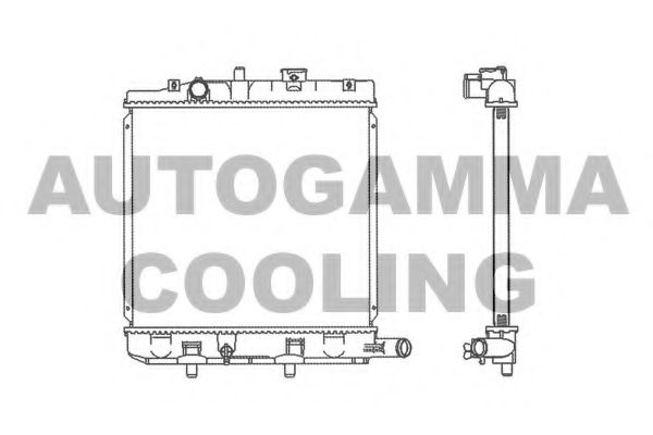 Радиатор, охлаждение двигателя AUTOGAMMA 103062