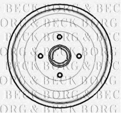 Тормозной барабан BORG & BECK BBR7189