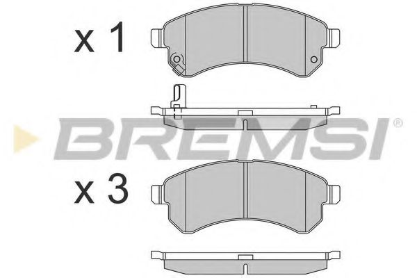 BREMSI BP3584