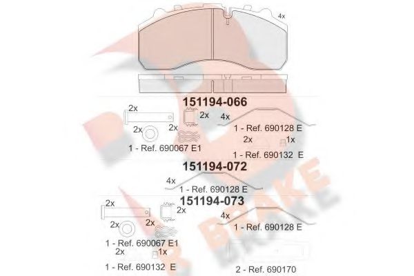 R BRAKE RB1194-073