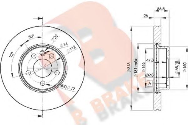 R BRAKE 78RBD21530