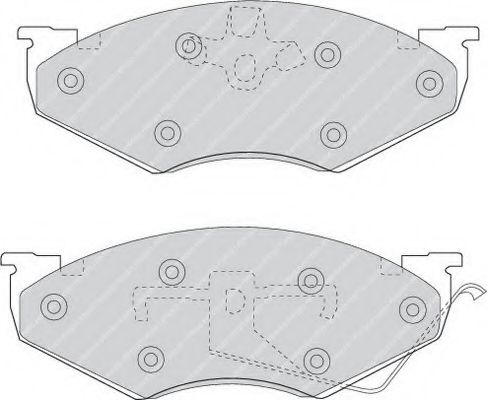 Комплект тормозных колодок, дисковый тормоз FERODO FDB927