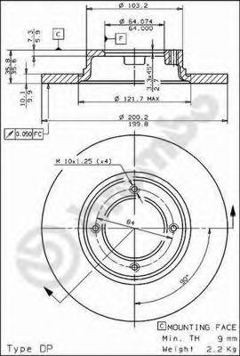 BREMBO 08.1661.10