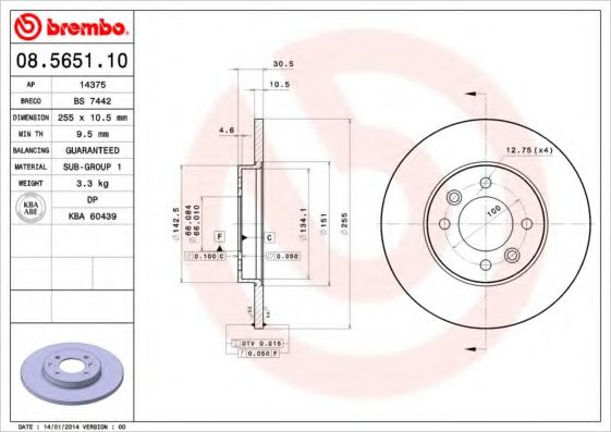 BREMBO 08.5651.10