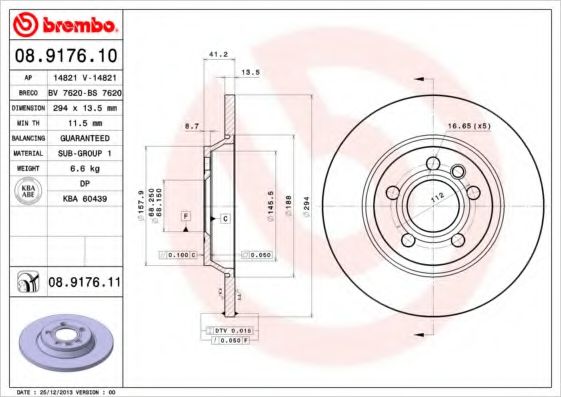 BREMBO 08.9176.10