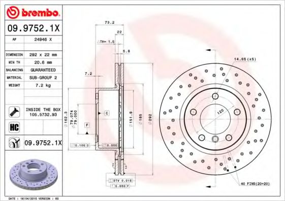 BREMBO 09.9752.1X